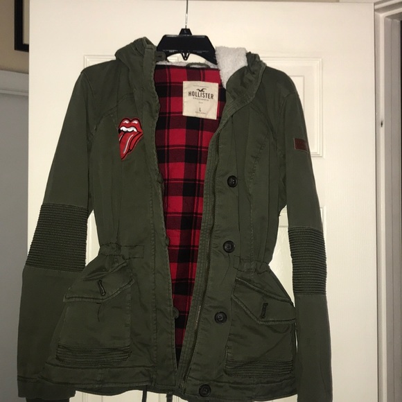 army green hoodie jacket